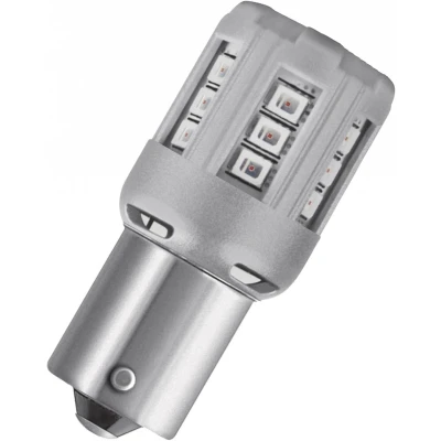 Afbeelding van OSRAM 12V 2W P21W LED RETROFIT RED BA15S BLISTER 2 PIECES NO ECE APPROVAL