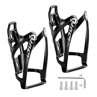 Afbeelding van FIBOUND 2 Stuks Fiets Bidonhouder,Mountainbike Bidonhouder,Lichtgewicht &amp; Sterke Bidon Houder met schroeven voor MTB Racefiets Kinderfietsen(Zwart)