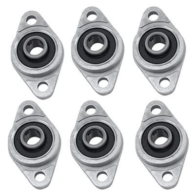 Afbeelding van Bztzhm 6 Stuks KFL08 Zinklegering Boring, Kussenblok Flenslager, Staande Lagers, 8 mm voor Verschillende Machines Binnendiameter