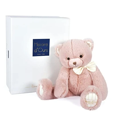 Afbeelding van Histoire d&#039;Ours Pluche beer roze 30 cm Preppy Chic HO3132