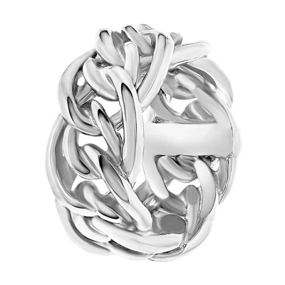 Afbeelding van Lucardi LIMA Ring silvercoloured, Dames, Maat: 55, Silver coloured