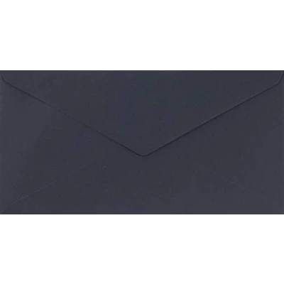 Afbeelding van Netuno 100 enveloppen donkerblauw lang 110x220mm 115g Sirio Color Dark Blue puntige klep zonder venster voor huwelijk verjaardag doop kerstmis uitnodigingen brief wenskaarten