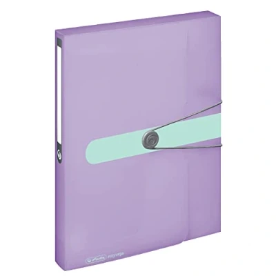 Afbeelding van Herlitz 11408994 verzameldoos, A4, PP folie lila, transparant