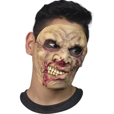 Afbeelding van Partychimp Zombie Gezichts Masker Halloween voor bij Kostuum Volwassenen Eng Latex One size
