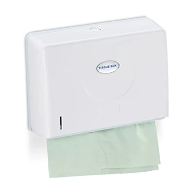 Afbeelding van Relaxdays handdoekdispenser muur dispenser papieren handdoekjes vouwhanddoekdispenser