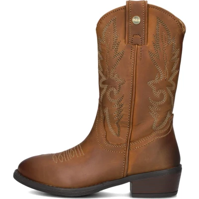 Afbeelding van Develab 44374 Laarzen Leer Meisjes Cognac Maat 36