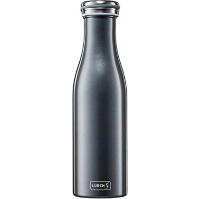 Afbeelding van Lurch 240854 Thermosfles/thermosfles voor warme en koude dranken van dubbelwandig roestvrij staal, 0,5 l, antraciet metallic