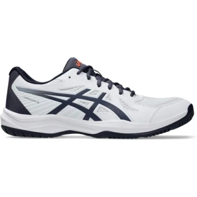 Afbeelding van Asics Upcourt 6 Handbalschoenen, Heren, Maat: 40, White/indigo fog Imitatieleer/ textiel