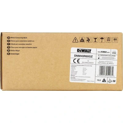Afbeelding van DeWalt Accessoires Batankernagels 4.04 60 Geringd Gegalvaniseerd 2m DNM40R60GZ