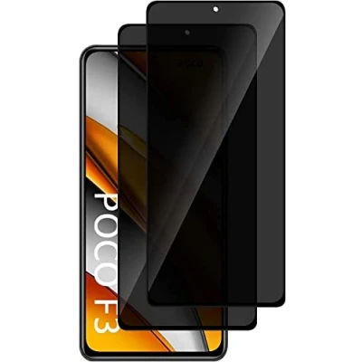 Afbeelding van 2 Pack Anti Spy Screen Protector for Xiaomi Poco F3 / Redmi K40 Full Privacy Protector, 3D Tempered Glass Film, 9H Hardness Peeping Coverage Scratch