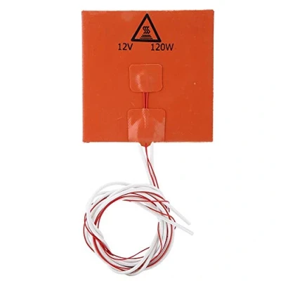 Afbeelding van Tangxi verwarmingselement voor hoge temperaturen 12 v 220 3D printeraccessoires siliconen warm bed 120 watt 200 600 750 (oranje w)