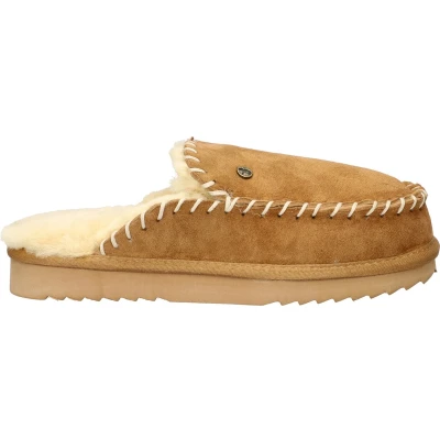 Afbeelding van Warmbat Australia Mardie Pantoffels, Dames, Maat: 42, Cognac Veloursleer