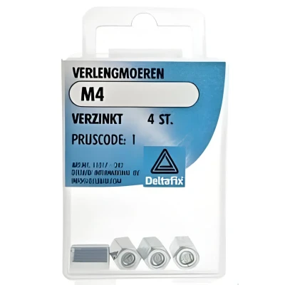 Afbeelding van Deltafix Verlengmoeren M5 4 stuks