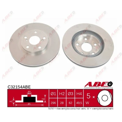 Afbeelding van ABE Remschijven C32154ABE