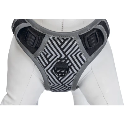 Afbeelding van Beeztees Safety Gear Parinca Y Tuig Hondentuig Nylon Zwart 76 96 cm x 25 mm