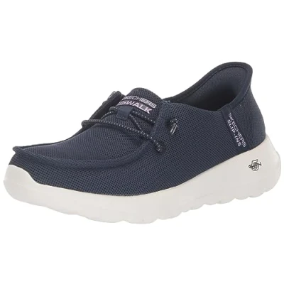 Afbeelding van Skechers Slip Ins Go Walk Joy Idalis 124647 NVLV, Vrouwen, Marineblauw, Sneakers, maat: 38