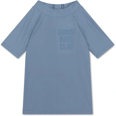 Afbeelding van Swim Essentials Blauw Uni UV Zwemshirt met korte mouwen Maat 62/68