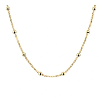Afbeelding van YO&amp;NO Ketting Zilver verguld Getordeerd Bolletjes 3,0 mm 40 + 4 cm Sieraden vrouw 925