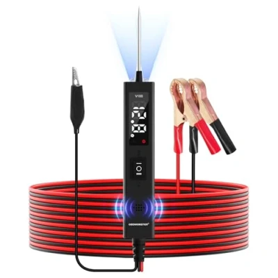 Afbeelding van spanningstester auto testlamp DC 6V 32V stroomtester digitale LED circuit tester schakeling testpen