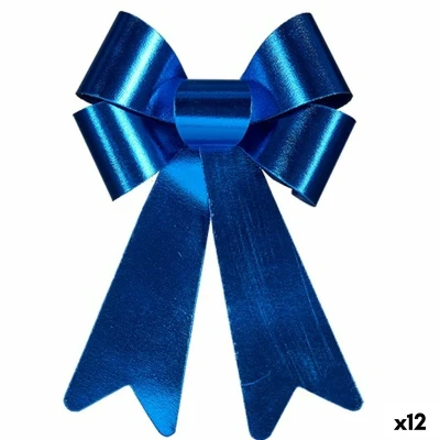 Afbeelding van Lasso Kerstversiering Blauw PVC 24 x 36 5 cm (12 Stuks)
