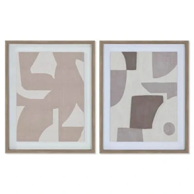 Afbeelding van Canvas Home ESPRIT Beige Grijs Abstract Modern 40 x 3 50 cm (2 Stuks)
