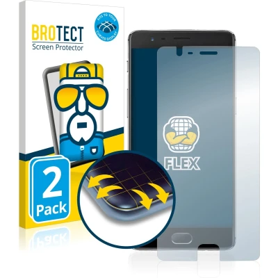 Afbeelding van BROTECT Screenprotector voor OnePlus 3 Folie Beschermfolie transparant volledig dekking (2 Stuks)