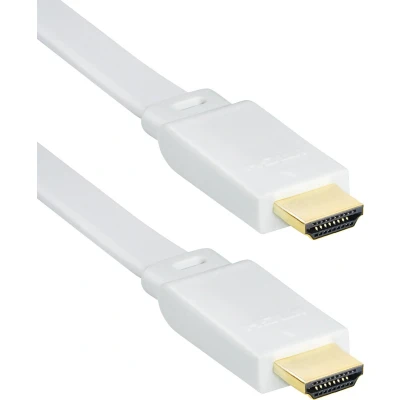 Afbeelding van Platte HDMI kabel versie 1.4 (4K 30Hz) / wit 1,5 meter