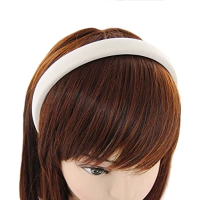 Afbeelding van axy Haarband met stof gevoerde Candy Colours Prachtige dameshoofdband haaraccessoires haarbanden HRK7 (olijf)