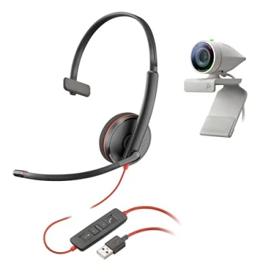 Afbeelding van POLY 2200 87120 025 On Ear headset Telefoon Kabel Mono Zwart Volumeregeling, Microfoon uitschakelbaar (mute)