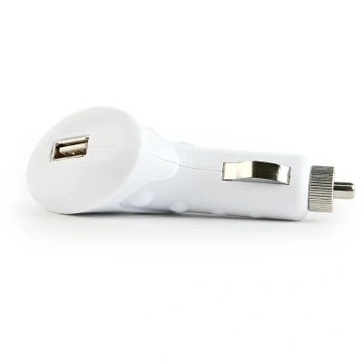 Afbeelding van Gembird autolader USB 12/24 Volt 1 Amperè wit
