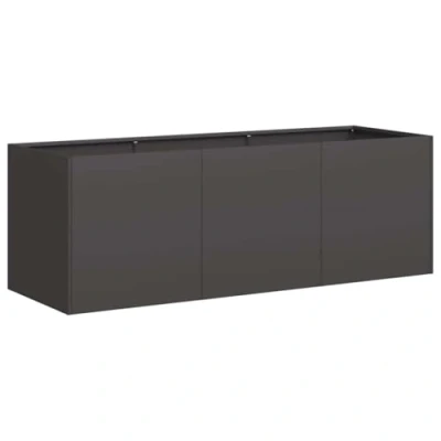 Afbeelding van Plantenbak 120x40x40 cm koudgewalst staal zwart