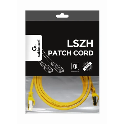 Afbeelding van S/FTP Cat6A patchkabel LSZH, geel 2 meter