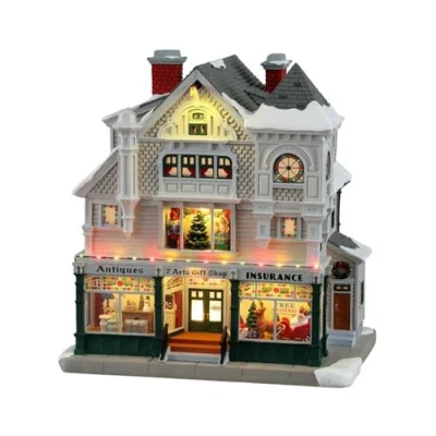 Afbeelding van Lemax 15810 UK Norman Rockwell Lighted Buildings: Antique &amp; Gift Shop