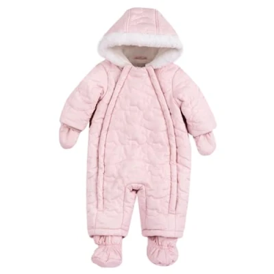 Afbeelding van Chicco, Tuta Sci Neonato, Bambino/Bambina, Calda e Comoda, con Guanti, Cappuccio en Comoda Chiusura met ritssluiting, Abbigliamento Neonato/Neonata 0 24 Mesi, Roze, 12 Maanden