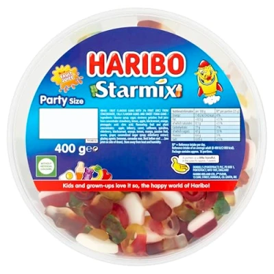Afbeelding van HARIBO Starmix Gummy en Foam Sweets 400g Sharing Tub