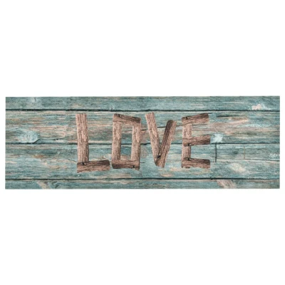 Afbeelding van Keukenmat wasbaar Love 60x300 cm
