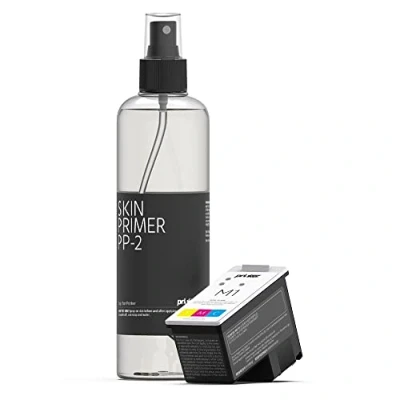 Afbeelding van Navulling kleureninkt Prinker M, huidveilige kleurencosmetische inkt &amp; primer spray, waterbestendig, huidveilig, festivals, feesten, sportevenementen, compatibel met M.