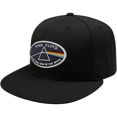 Afbeelding van Pink Floyd The Dark Side Of Moon White Border Snapback Pet Zwart
