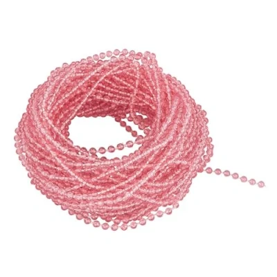 Afbeelding van Ideen mit Herz Parelband parelslinger parels: Ø 3mm 10 m lang (roze transparant)