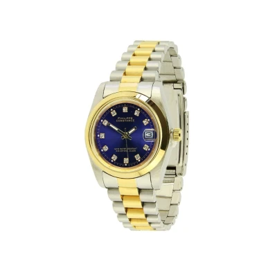 Afbeelding van PHILIPPE CONSTANCE &quot;LARGE BI COLOR&quot; STONES BLUE