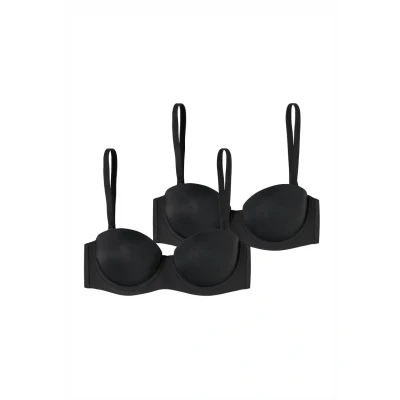 Afbeelding van SCHIESSER BH &#039; Bandeau mit Schale Unique Micro zwart