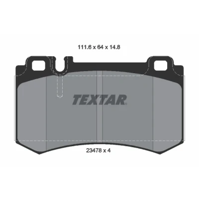Afbeelding van Textar Remblokset 2347802
