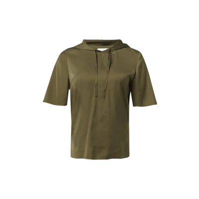 Afbeelding van comma casual identity Tshirt print, Dames, Maat: 32, Guacamole