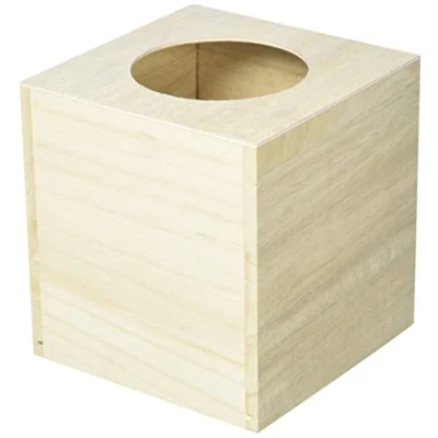 Afbeelding van Artemio houten zakdoeken doos 14x13x13 cm