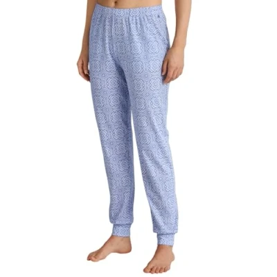 Afbeelding van Calida MIT BÜNDCHEN Pyjamabroek, Dames, Maat: 32/34, Hydrangea blue