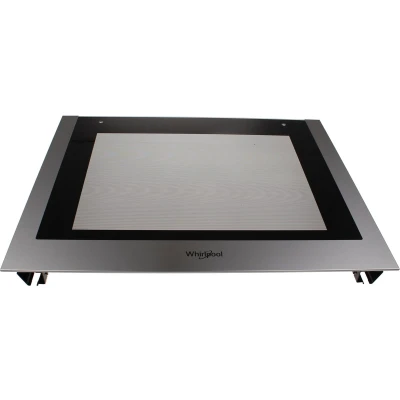 Afbeelding van Whirlpool Indesit 481011097990 buitendeur oven C00509777 door glass + mount.rails ix