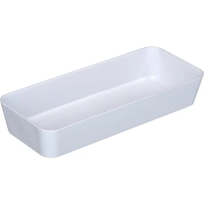 Afbeelding van Wenko Opbergmandje Candy 24 X 10 4 Cm Polyurethaan Wit