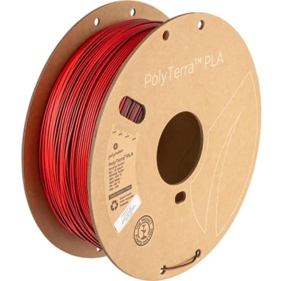 Afbeelding van Polymaker Polyterra PLA Dual Color 1.75mm 1kg Shadow Red (Black Red)