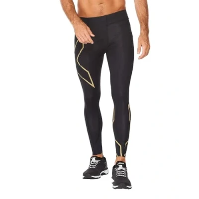 Afbeelding van 2XU LANG Light Speed Compression Legging, Heren, Maat: ST, Black/black reflective
