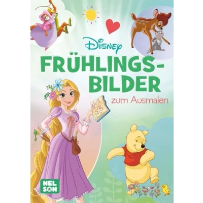 Afbeelding van Disney Kreative Beschäftigung: Frühlingsbilder zum Ausmalen: Über 60 Ausmalbilder Malblock für Kinder ab 4 Jahren